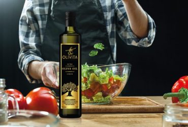 Salad with olive oil